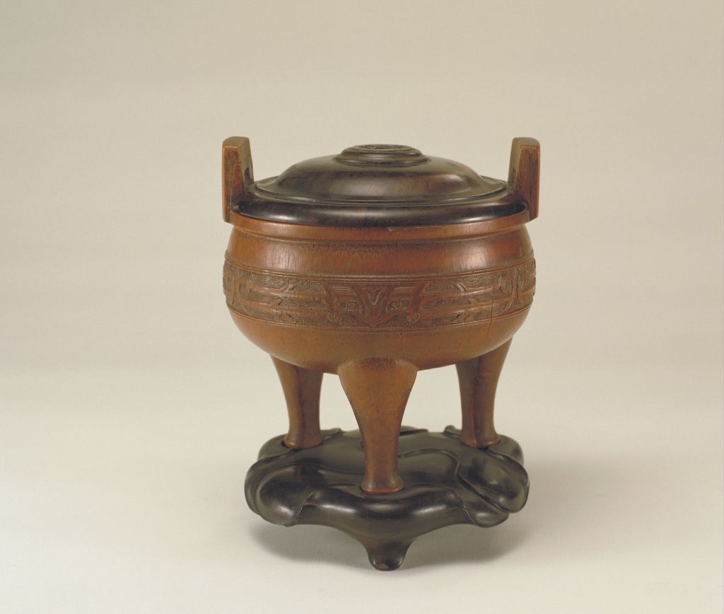 图片[1]-Bamboo root carving taotie pattern furnace-China Archive